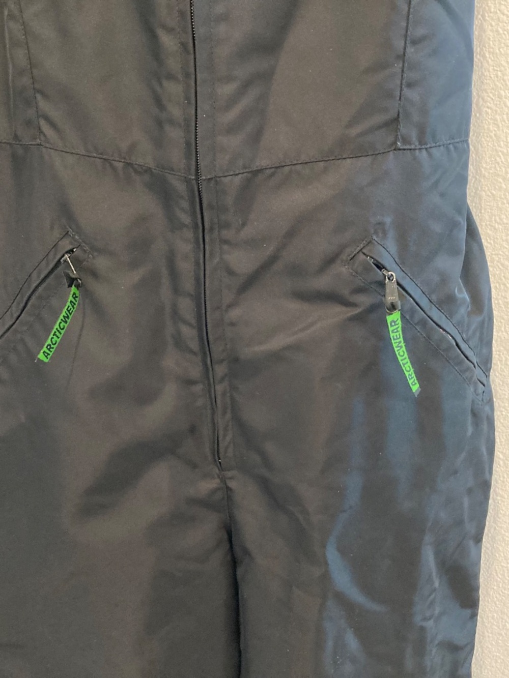 Arcticwear Arctic Cat Black Snow Suit Overalls Ski Bibs Women's Size Medium - Picture 5 of 16